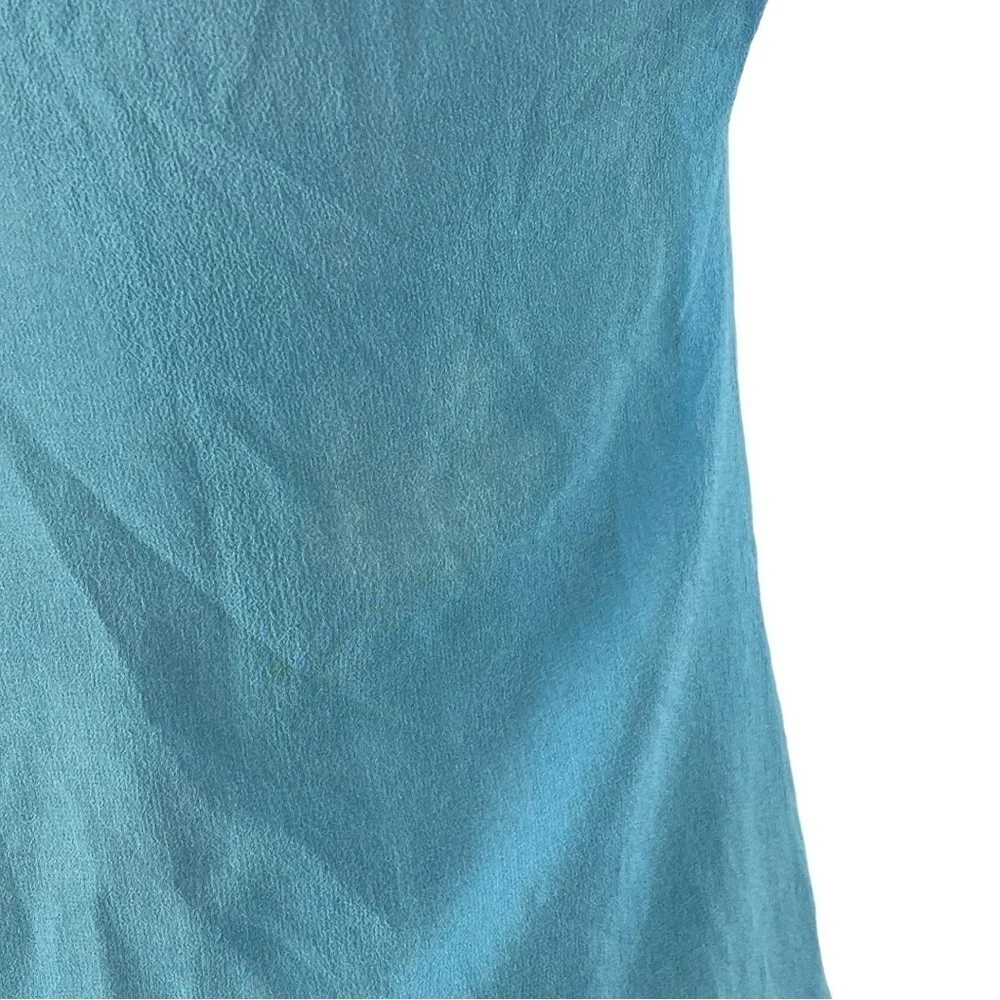 TAJ BY SABRINA CRIPPA SHEER BEADED SILK V-NECK TUNIC SWIM COVER UP - Picture 12 of 14